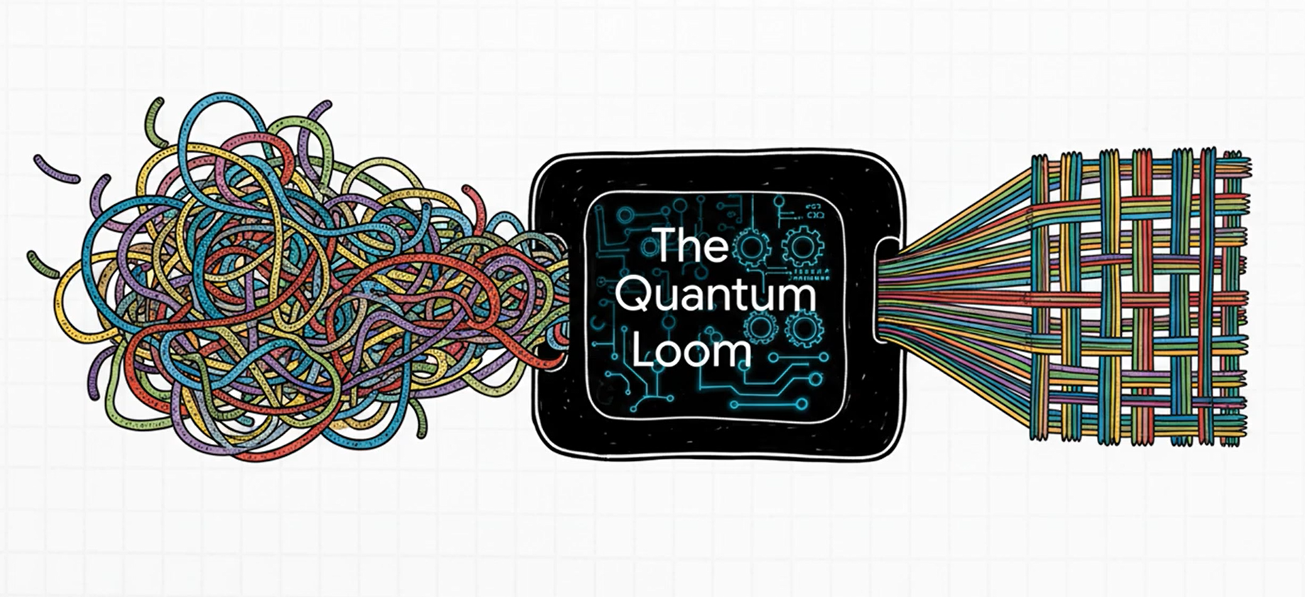 The Quantum Loom - Weaving Intelligence from Scattered Signals